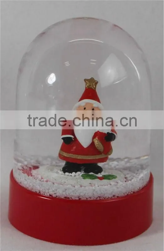 2016 walmart large christmas santa plastic snow globe