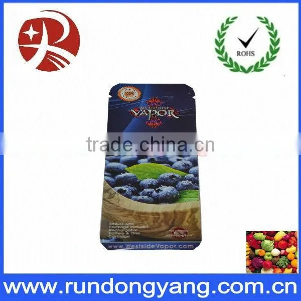 Custom self standing plastic food packaging bags