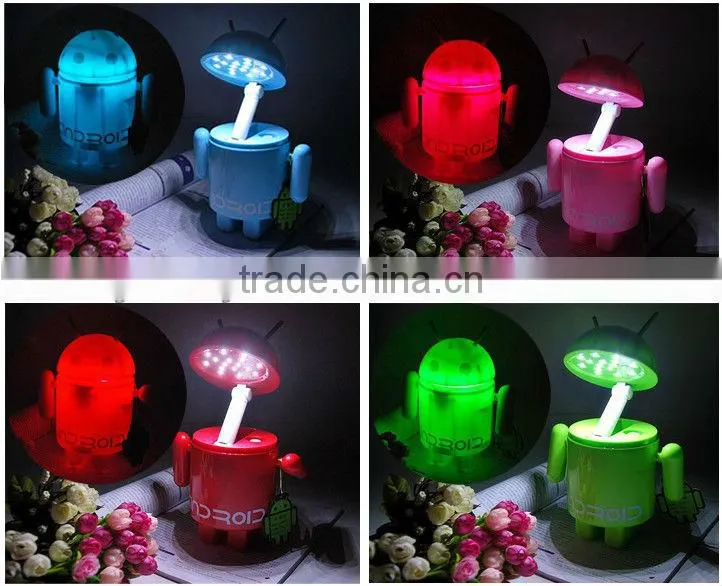 Supply fashion Robot 16LED folding rechargeable table lamp