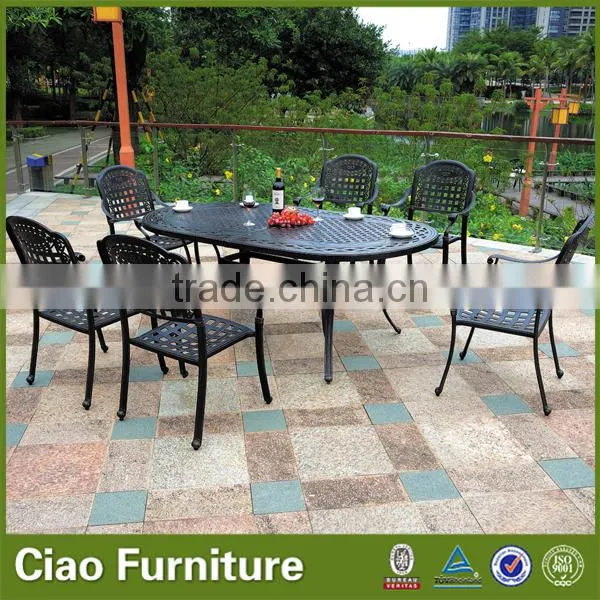 Oval Table Cast aluminum outdoor furniture for project