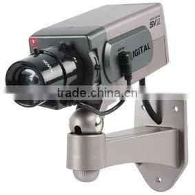New Arrival!! Solar powered Vandal-proof Dummy security IR camera w/ outdoor rain shield for outdoor