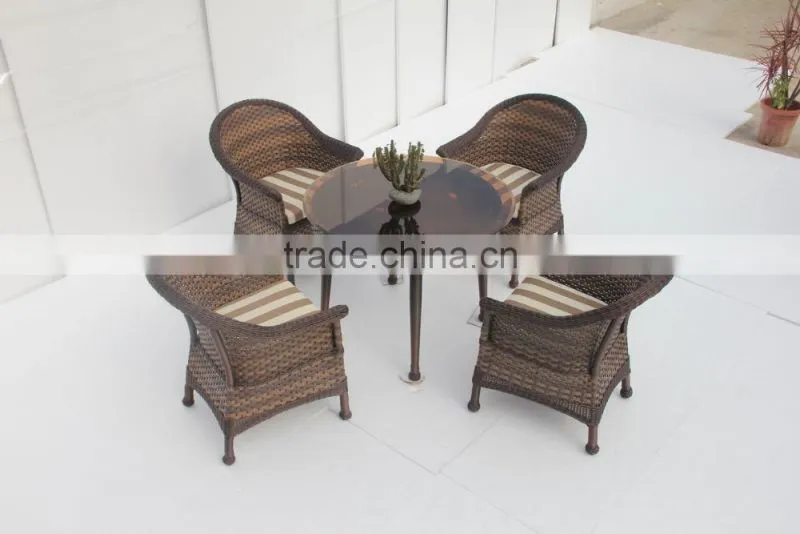 Modern Style Aluminum and PE Rattan Handcraft Wicker Outdoor Furniture (BP-3017C)