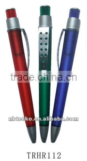 beautiful Promotional gift ball point pens with metal clip