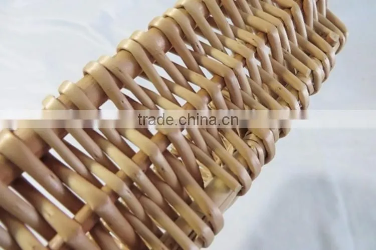 Cheap Wholesale Set 3 Handmade Natural Flat Trays Rattan Wicker Fruits Bread Basket