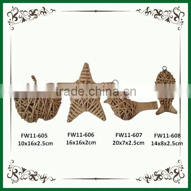2014 willow Christmas hanging wicker wreath