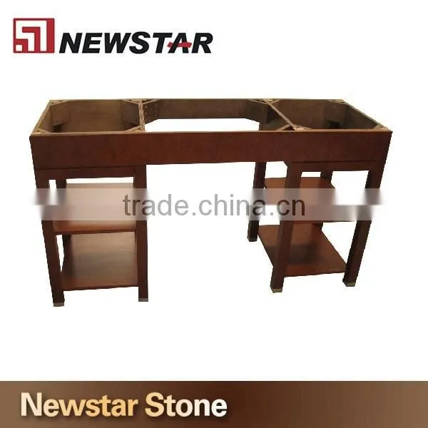 Newstar Made in China Wood Hotel Bathroom Vanity Furniture Design