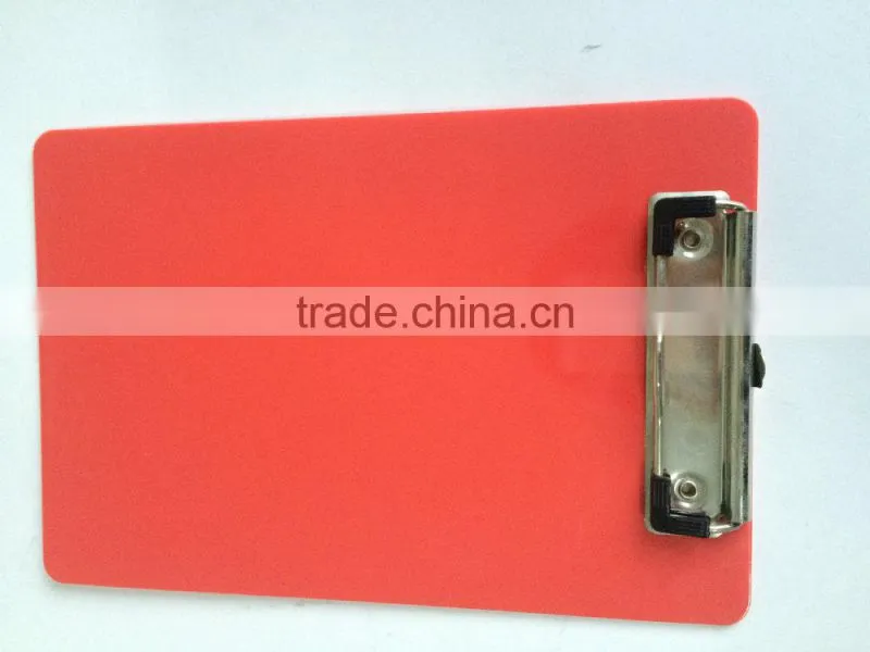 A5 PS red smooth school clipboard