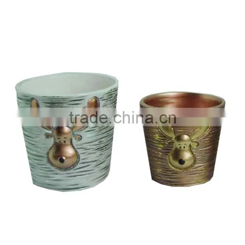ceramic Christmas ornament flower pot