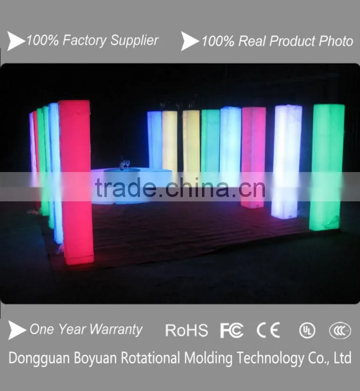 LED white plastic light wedding pillars columns