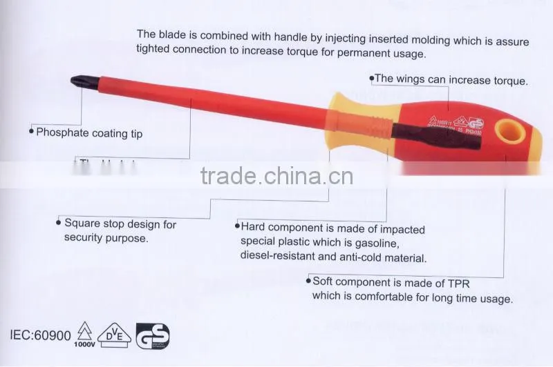 Cross Head Phillips VDE and GS Insulated Screwdriver