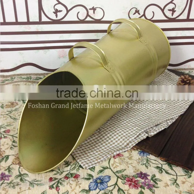 fireplace accessory round metal matte black coal hod