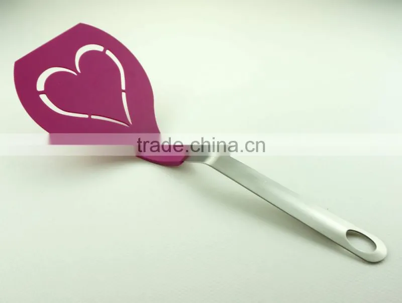 33063 Hart shape Kitchen nylon shovel spatula turner, cake, egg turner spatula shovel