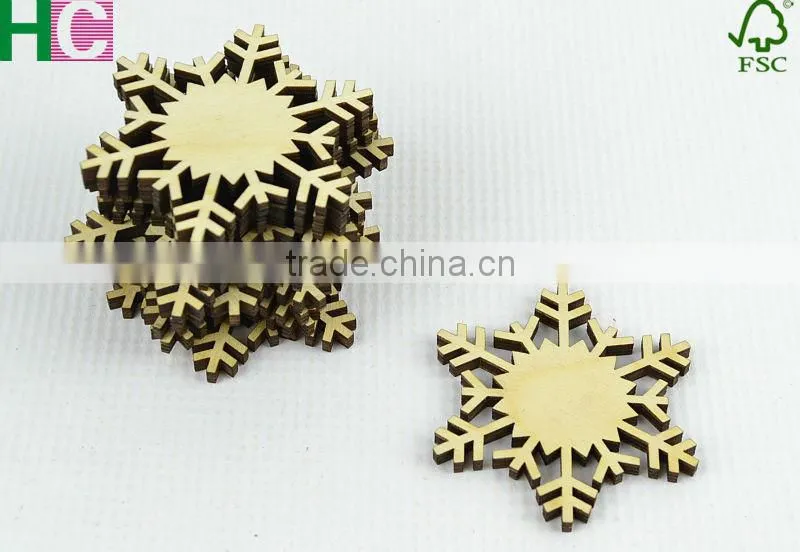 wood snow slices for Christmas tree decoration