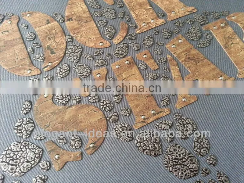 2014 ROCKSTAR custom t shirt heat transfer decoration motif on garment