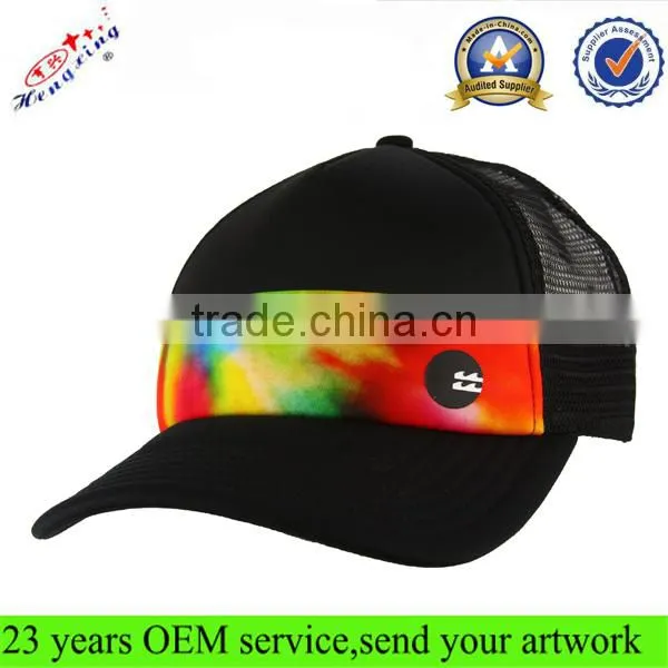 100% cotton fashion mesh baseball cap/5 panel trucker caps/ blank snapback trucker mesh cap