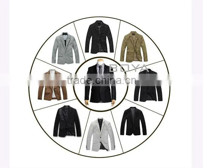 2013 Modern split joint grey and black suits