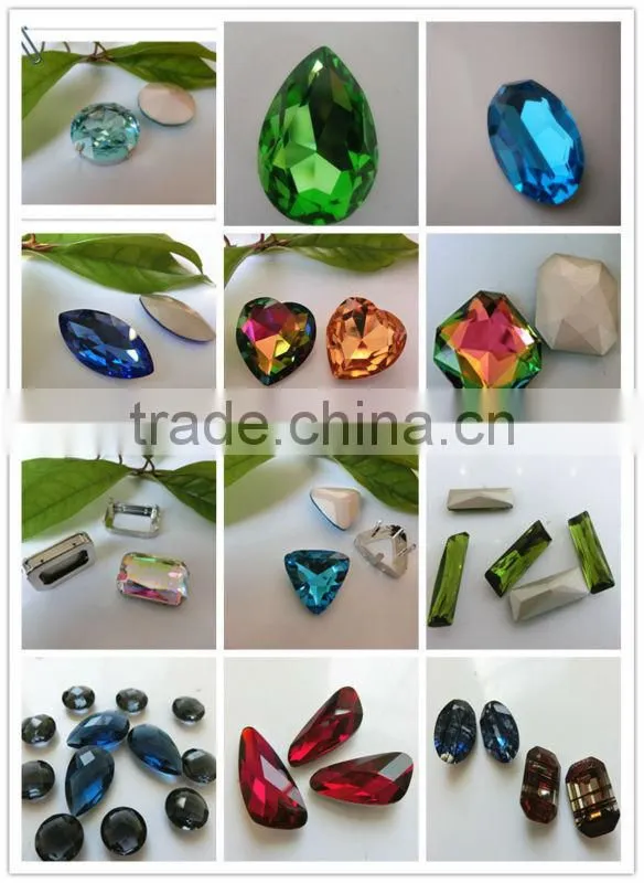 crystal button loose gems jewelry beads