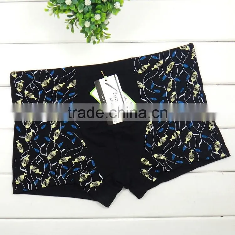 High quality fashion leaves men boyshort sexy factory price wholesale men boxer briefs