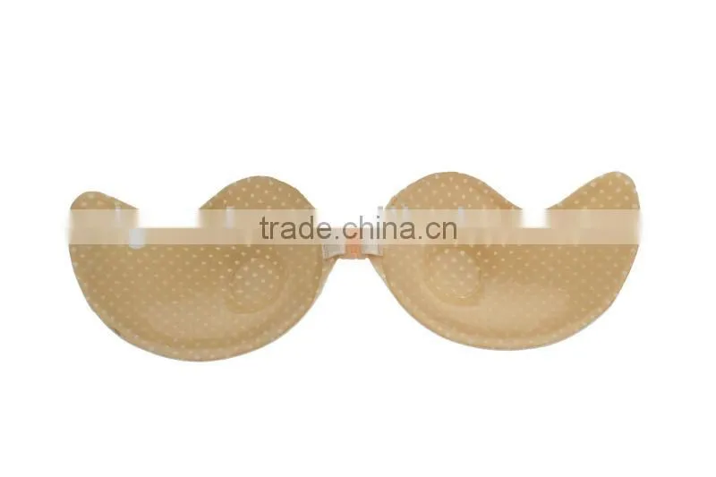 lady's self-adhesive backless strapless bra,D cup bra