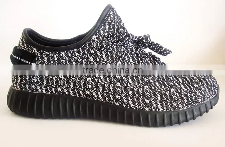 EVA outsole superior black and white color athletic men sneakers shoes 2017