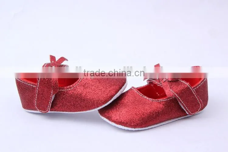 214 brand new infant baby girls glitter shoes fashion newborn baby soft cotton prewalker baby shoe