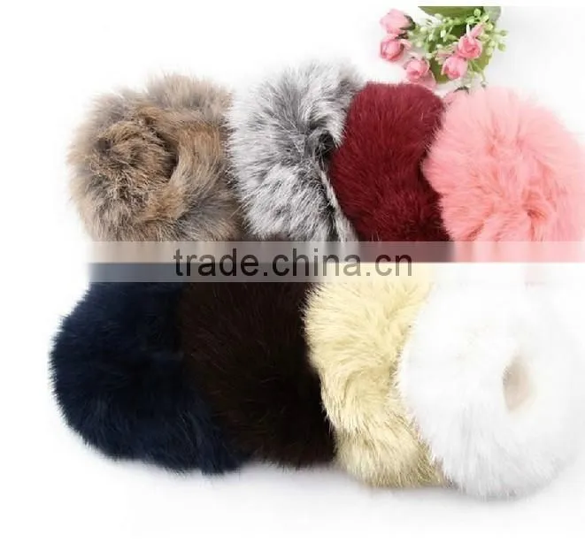 Plastic lady hair accessories rex rabbit fur hair band made in China