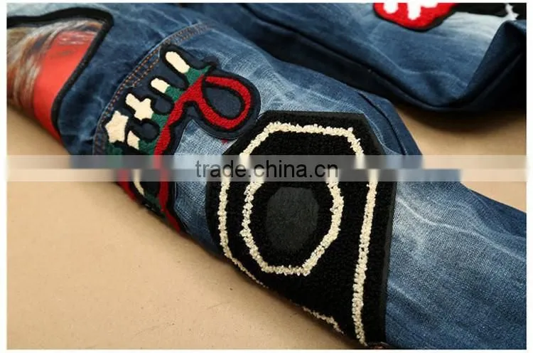 2017 New Summer Fashion Hole Jeans Men Long Trousers
