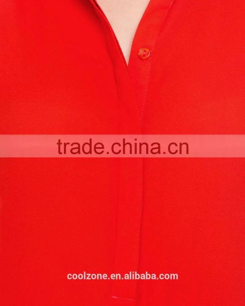 Relaxed fit classic shirt colloar ladies office shirt elegant office clothing