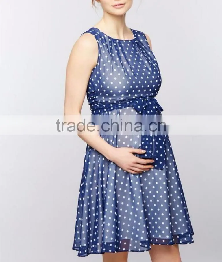 Pregnant women chiffon midi dresses