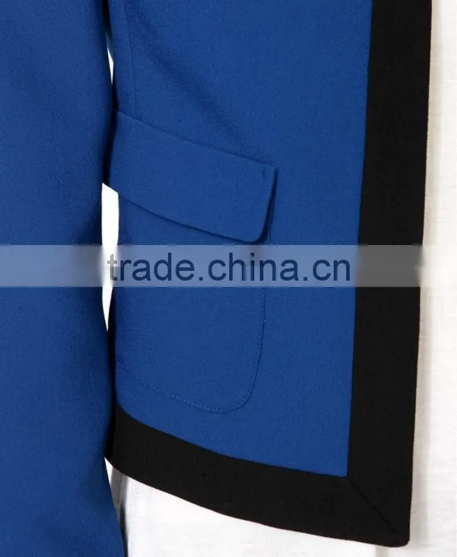 Contrast Trimmed Blazer