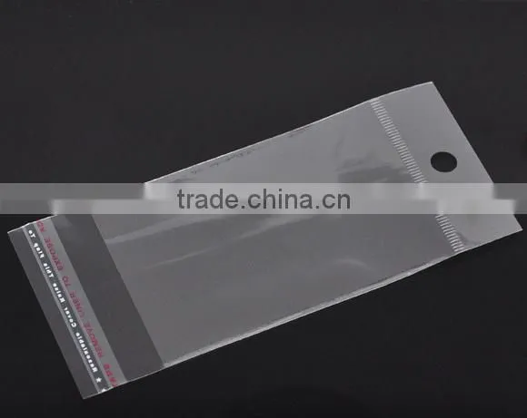 Transparent Plastic Self Adhesive Seal Bags W/Hang Hole
