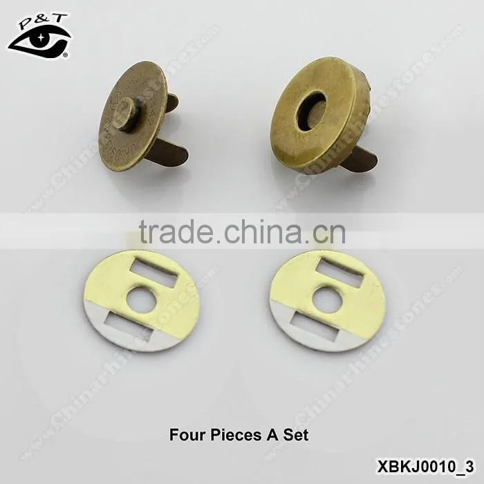 Hot sale magnet button for handbag metal magnet button for purse