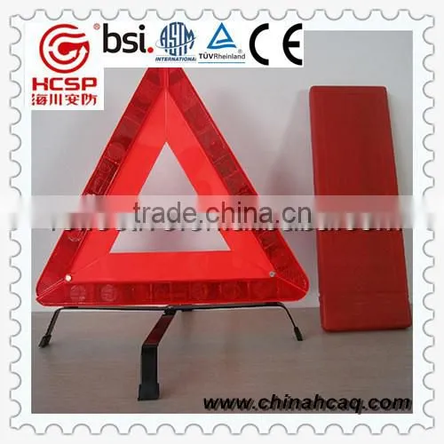 Road safety reflective warning triangle sign for car,truck and bus
