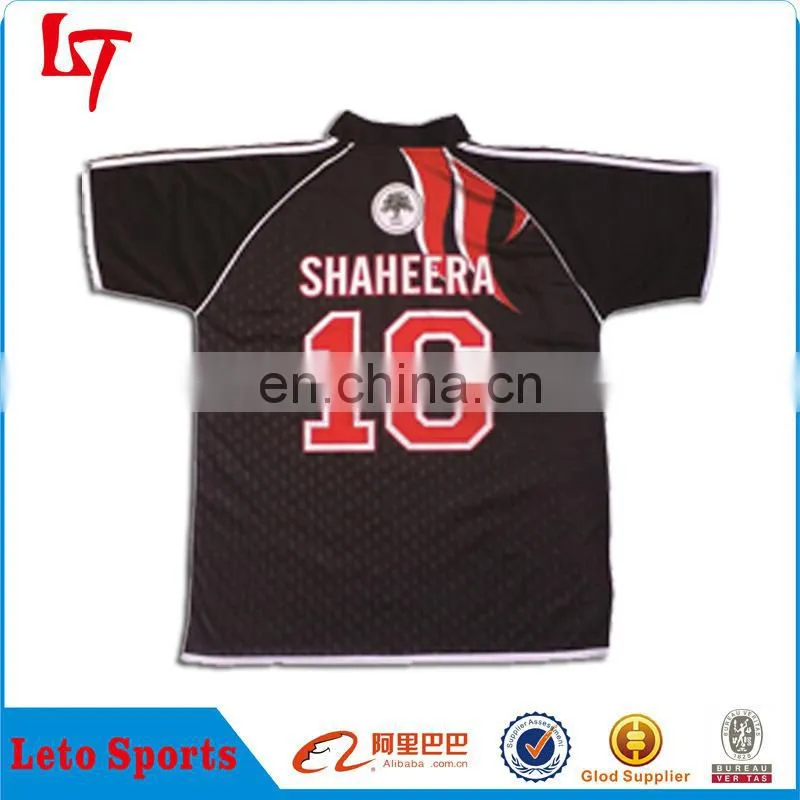 Team set custom rugby jersey, short / long sleeves sublimated rugby wear with embroidery