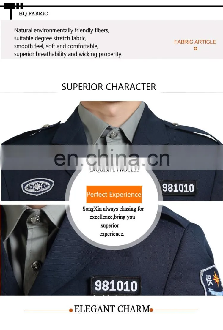 Classic Style Security Guard Dress/uniform , Men Security Dresses, Guard uniform