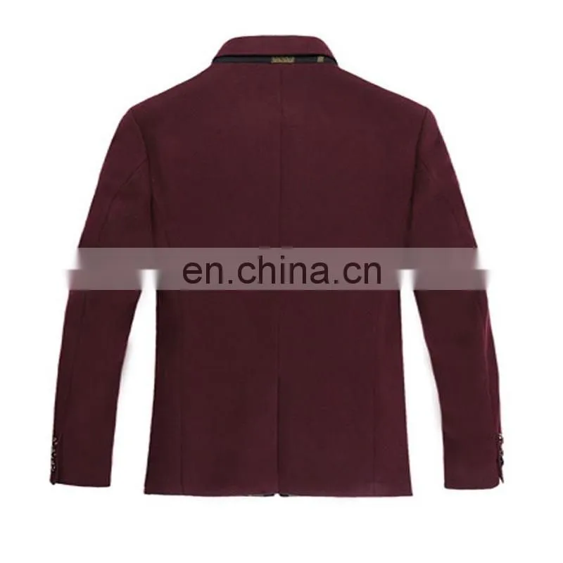 100% Wool Lapel stripes two buttons cheap mens designer winter coat