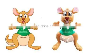 cheap custom logo printed mascot, custom plush toys