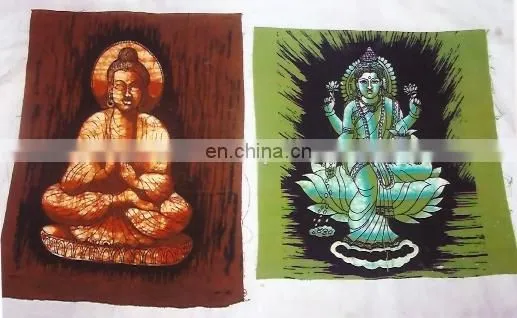 batik printed INDIAN GODS PRINTED WALL HANGINGS