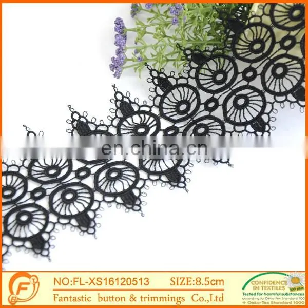 Black Lace Trimming Owl Fabric Lace For Girls Underwear