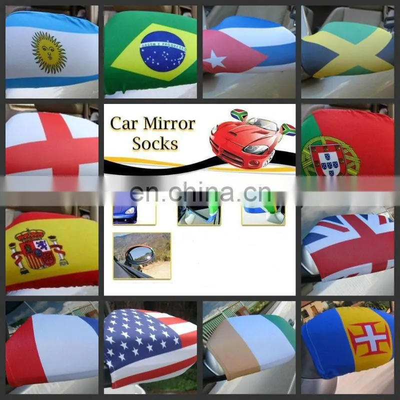 custom advertisement car mirror sock