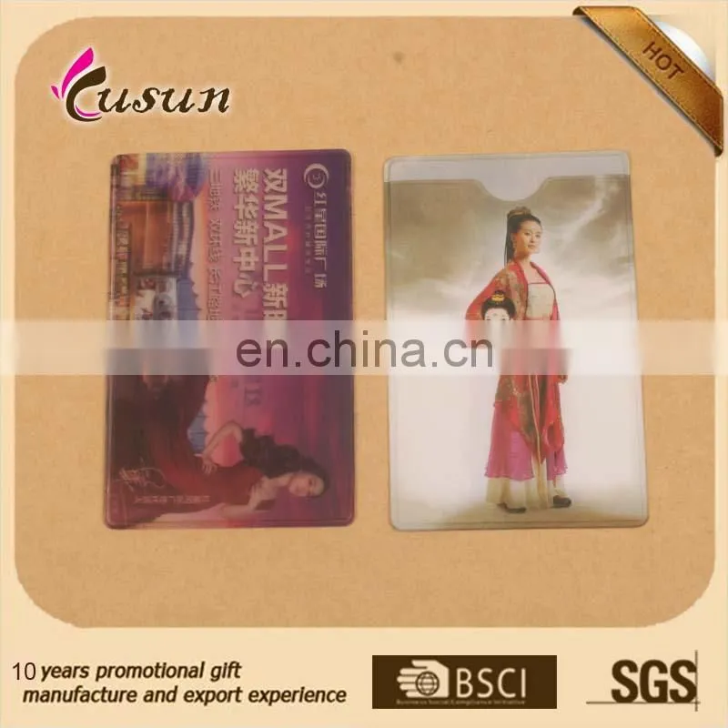 new design promotinal pvc credit card holder