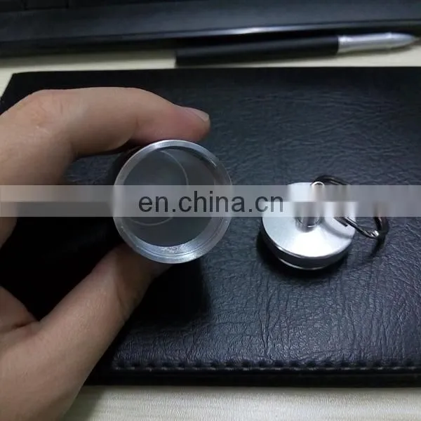 Metal Waterproof Airtight Pill Fob Holder Med Rx Box Keychain