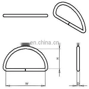 Welded High strength welded Stainless Steel Dee Rings