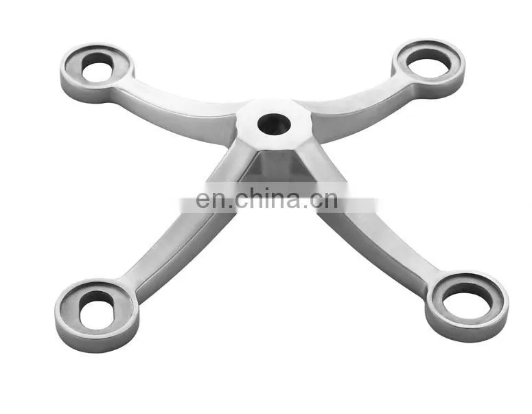 High quality stainless steel wall curtain glass spider, glass spider fittings