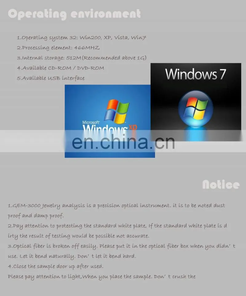 desktop computerJewelry analysis/jewelry texting machine (GEM-3000)