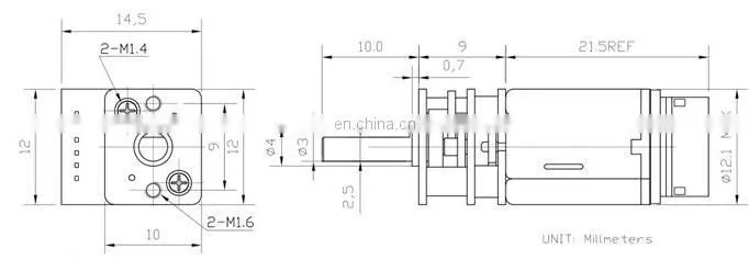 N20 12V mini gear DC motor encoder with fixed frame coupling nut rubber wheel for DIY toys science