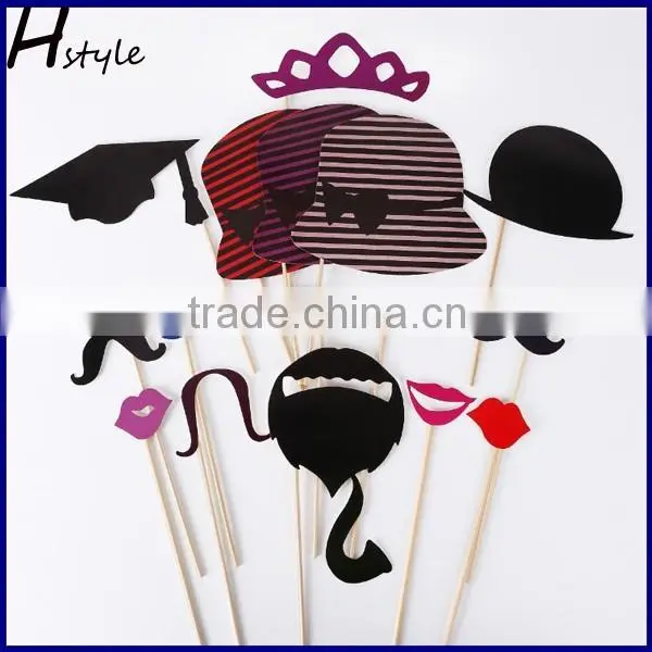 Fanny Photo Booth Props 76PCS DIY Kit for Wedding Birthdays Graduate Party Travel PFB0020