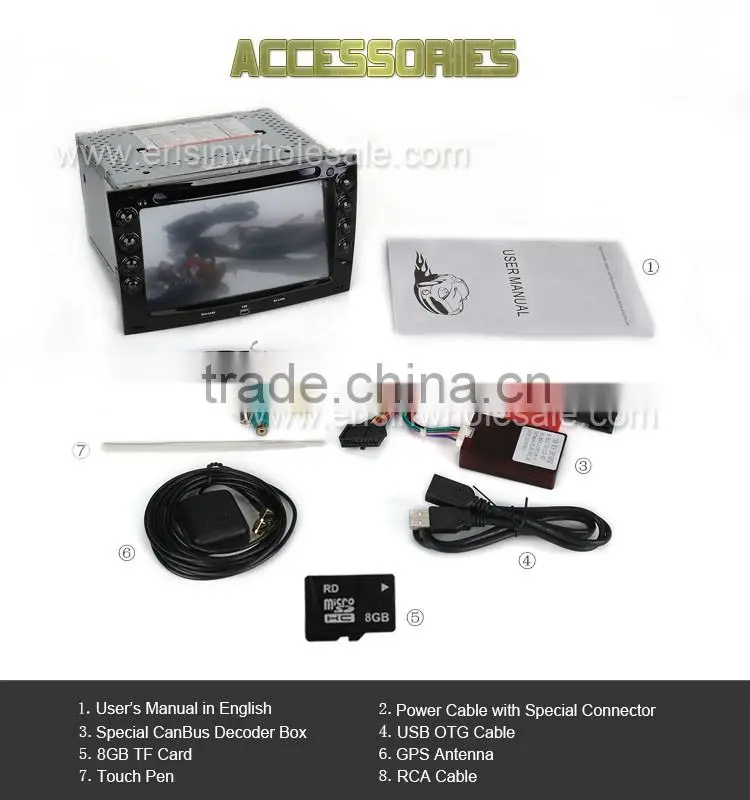 Erisin ES7691M 2015 New Car Stereo DVD Player with GPS RDS 3G
