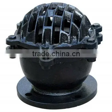 Flanged and threaded water foot valve