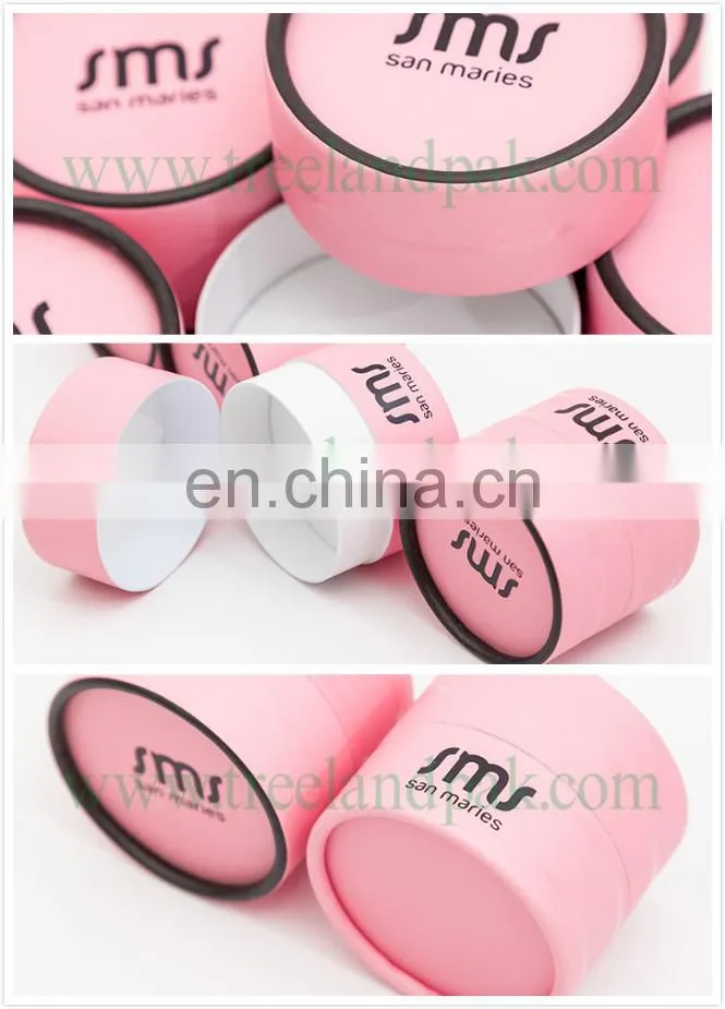 Recycled Cylinder Round Paper Gift Box for Soap